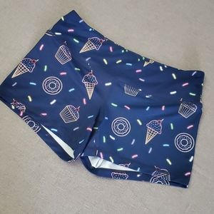 EUC Feed Me Fight Me Snacks amd Sprinkle Shorts